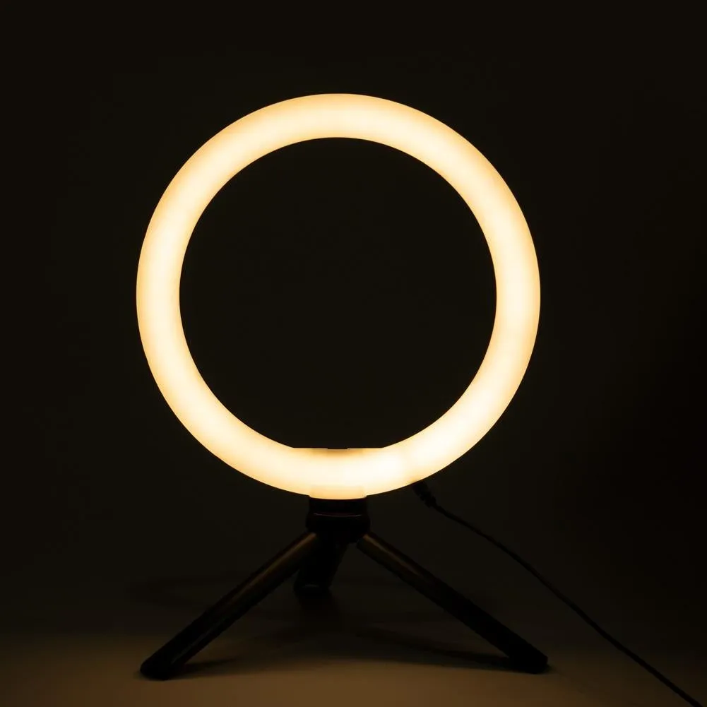 10" / 25cm LED Ring Light Portable Zoom Meeting Desk RGB - Unicorn