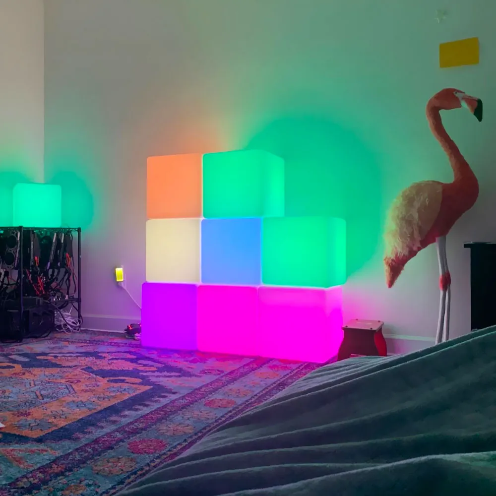 16-inch RGB LED Cube Light