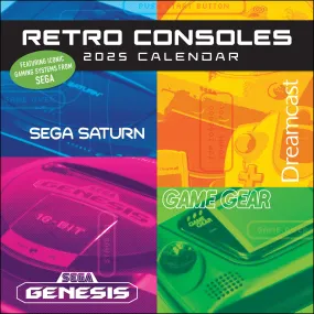 2025 Retro Consoles Wall Calendar