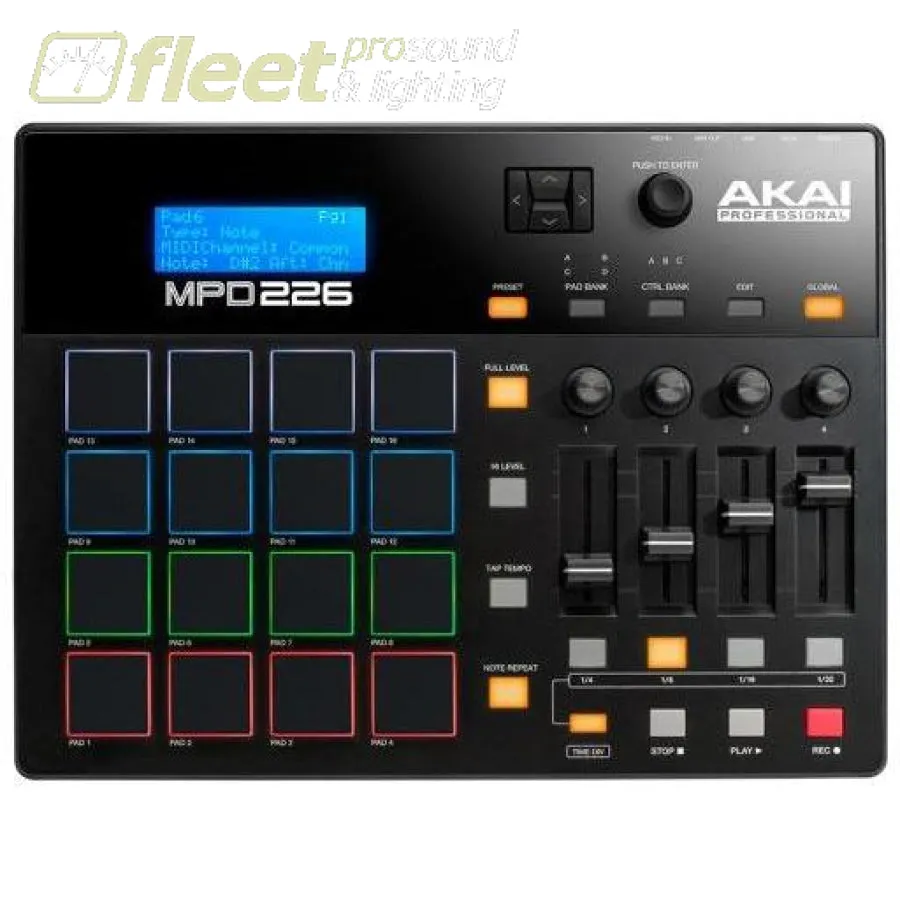 Akai MPD226 MIDI-over-USB pad controller