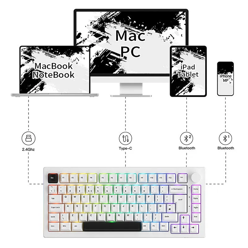 Akko 5075B Plus ISO Layout Wireless Mechanical Keyboard