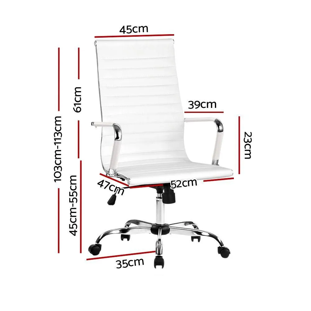 Artiss Gaming Office Chair Computer Desk Chairs Home Work Study White High Back