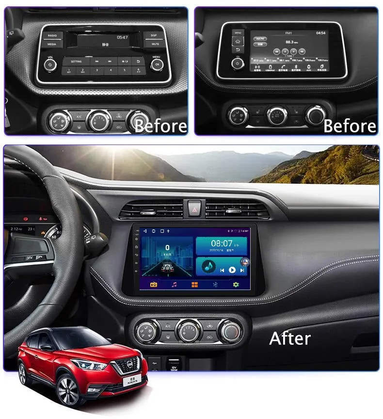 Car Dealz 10.2" Android 10.0 For Nissan Kicks 2017-2018 In Dash Plus OEM Fascia