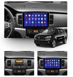 Car Dealz 10.2" Android 10.0 SsangYong Korando 3 2010 - 2013 w CAM In Dash Plus OEM Fascia