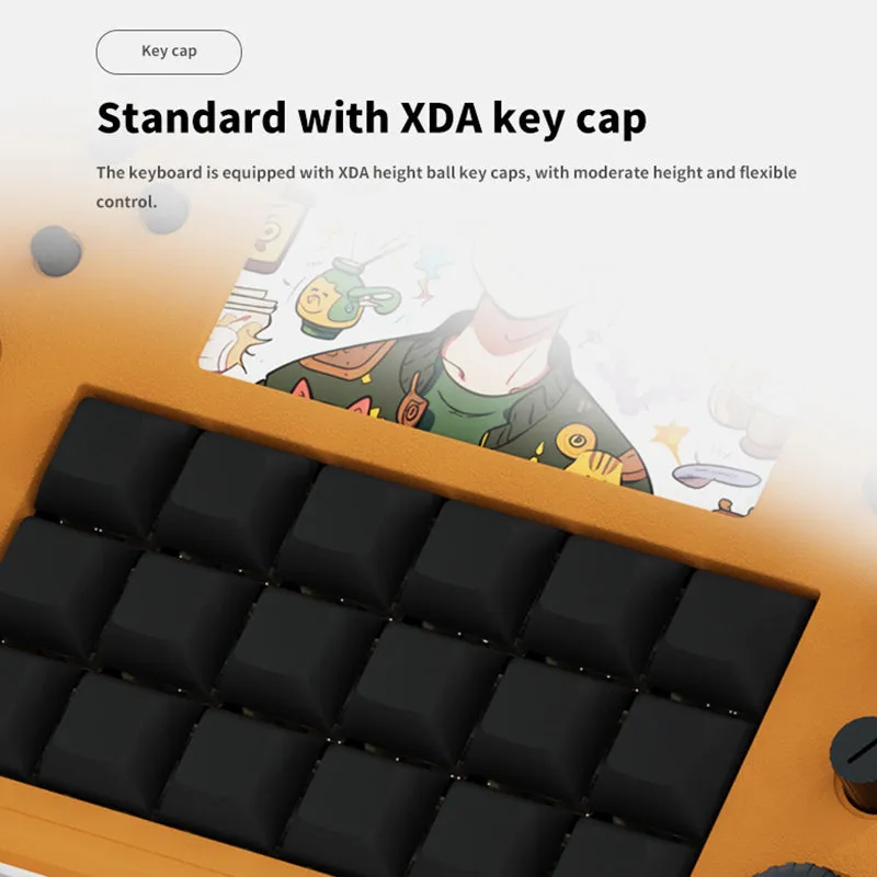 DOIO KB18-01 Dual Screen Macro Keyboard Hot-swappable Macro Pad