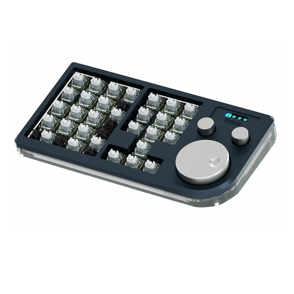 DOIO KB30-01 Macro Keyboard 30 Keys   3 Knob Macro Pad