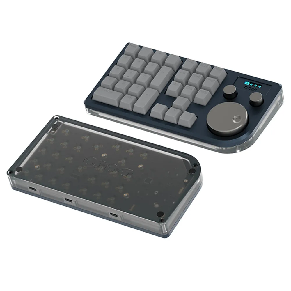 DOIO KB30-01 Macro Keyboard 30 Keys   3 Knob Macro Pad