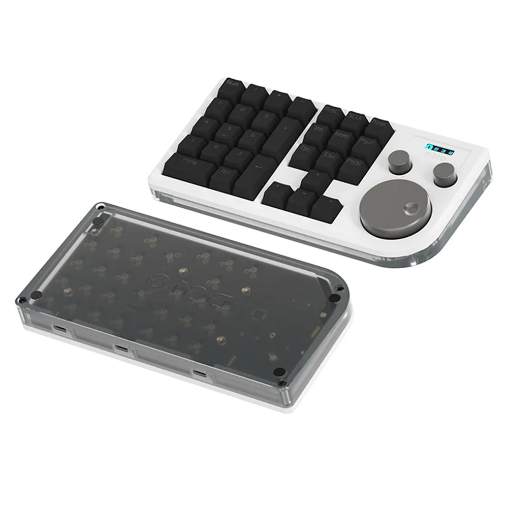 DOIO KB30-01 Macro Keyboard 30 Keys   3 Knob Macro Pad