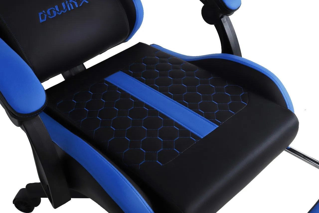 Dowinx Computer Gaming Office Chair | Adjustable Headrest | Massage Function for Waist Cushion | Supports up to 150KGS | PVC leather | steel frame