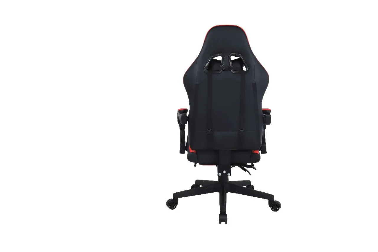 Dowinx Computer Gaming Office Chair | Adjustable Headrest | Massage Function for Waist Cushion | Supports up to 150KGS | PVC leather | steel frame