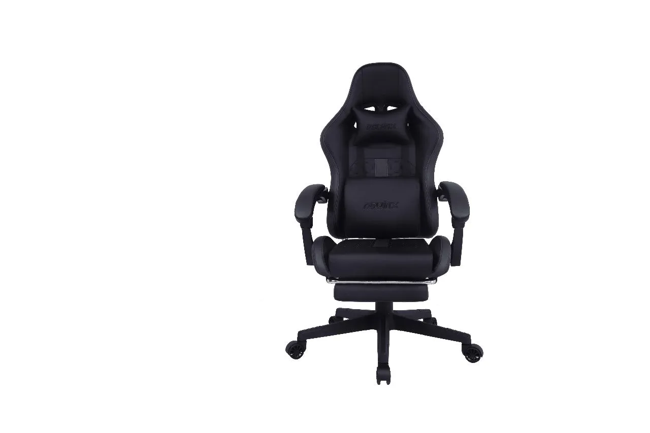 Dowinx Computer Gaming Office Chair | Adjustable Headrest | Massage Function for Waist Cushion | Supports up to 150KGS | PVC leather | steel frame