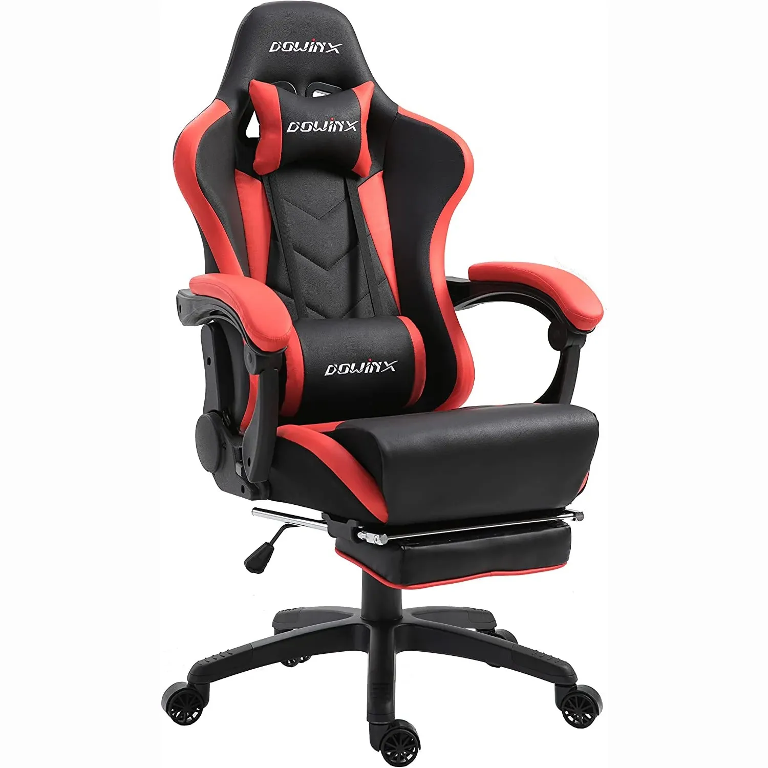 Dowinx RGB Gaming Chair | Massage Function for Waist Cushion | Innovative Storage Pouch on the Back | Adjustable Headrest