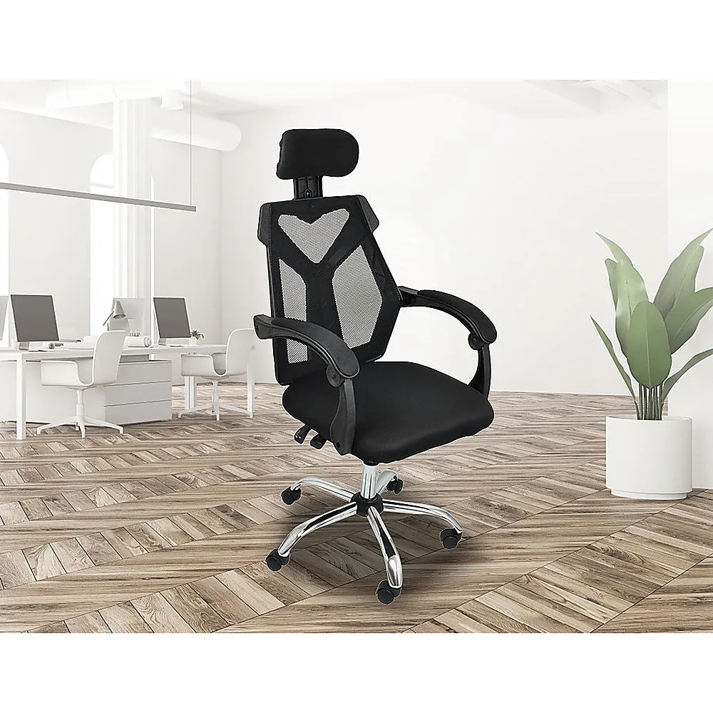 Ergonomic Mesh Office Chair with Lumbar Support, Black