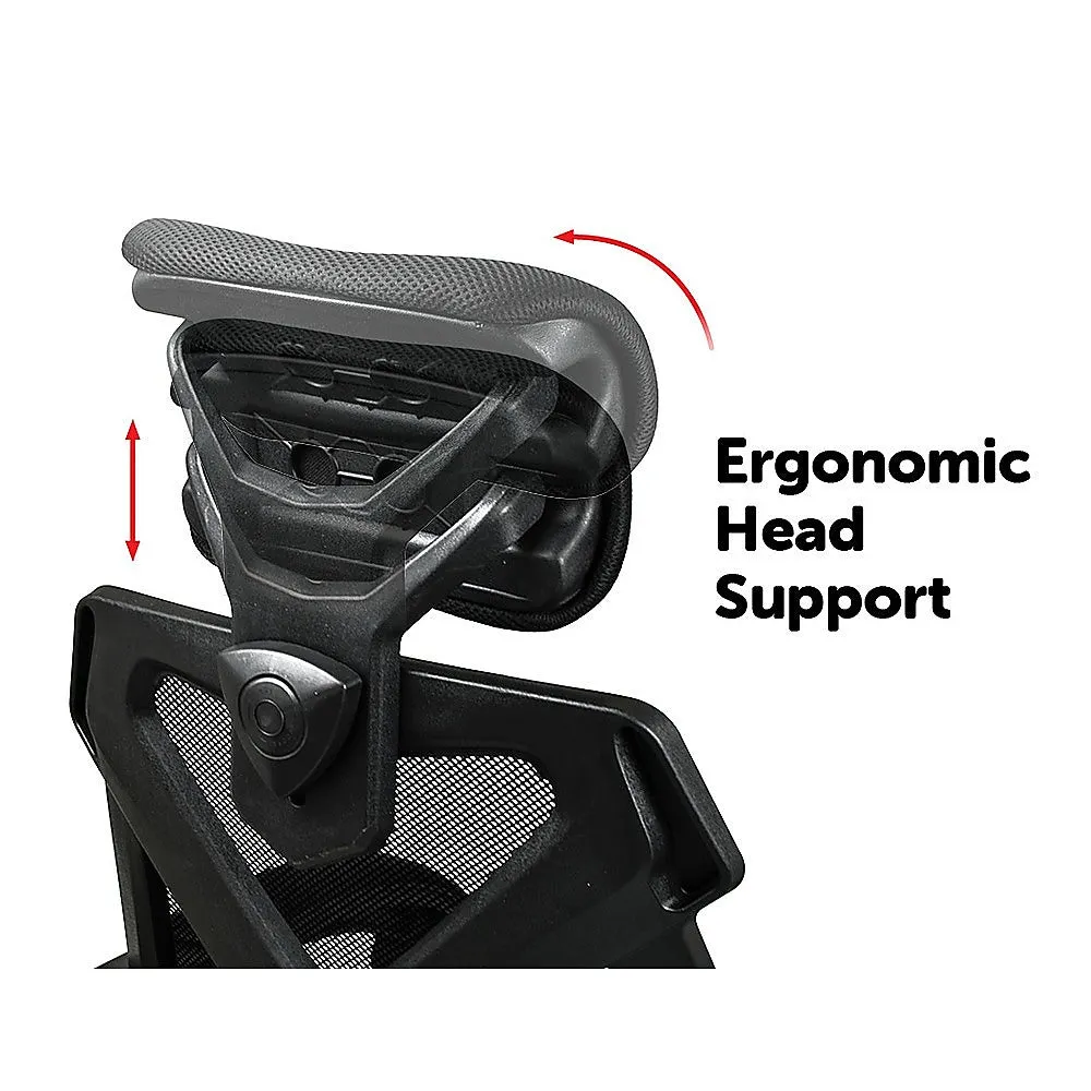 Ergonomic Mesh Office Chair with Lumbar Support, Black