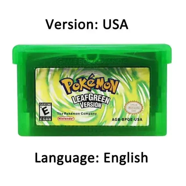 Game Boy Advance Pokemon Cartridges