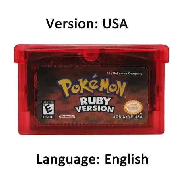 Game Boy Advance Pokemon Cartridges