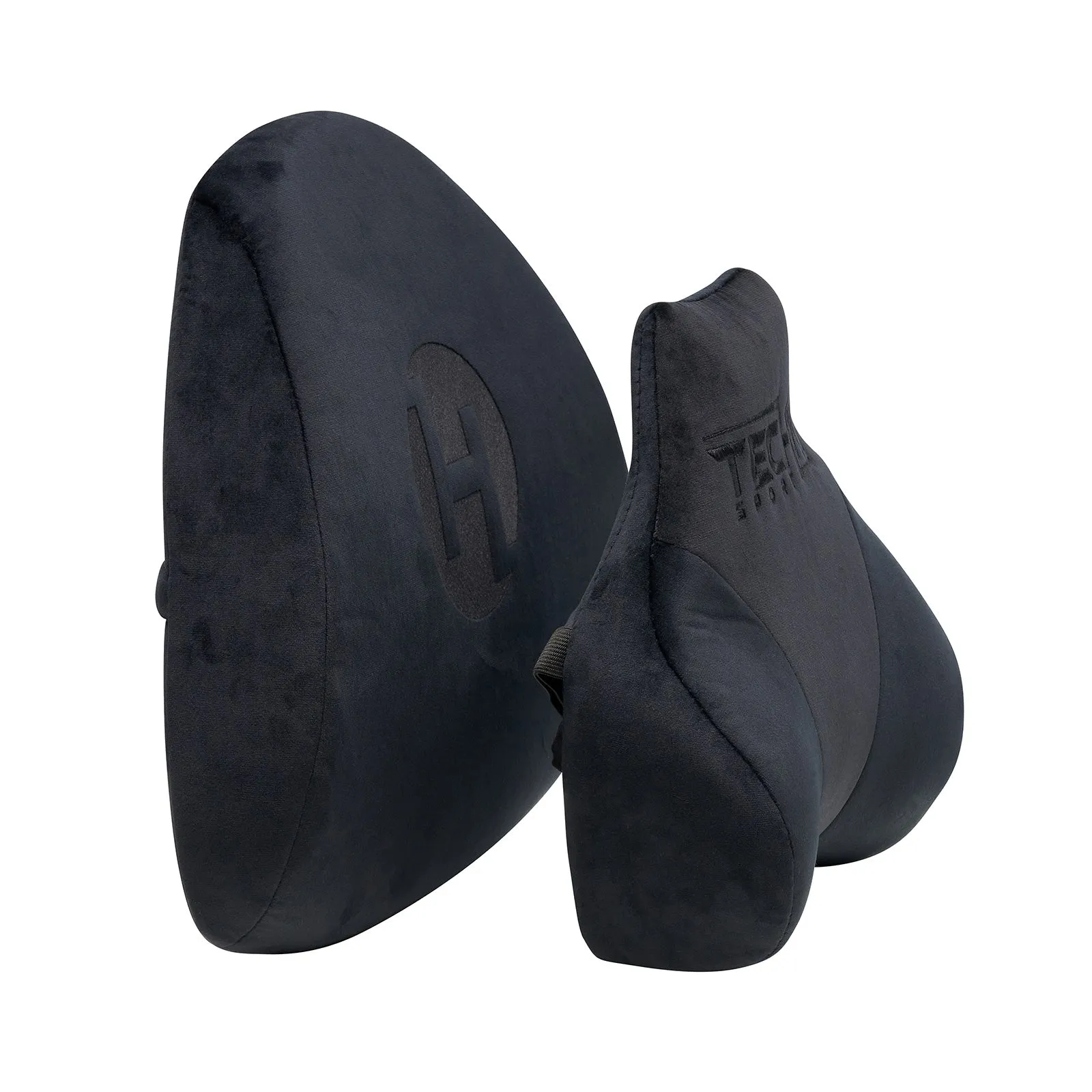 GameON-Black Memory Foam Neck & Lumbar Pillow Set