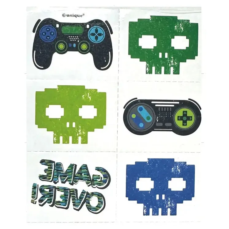 Gamer Birthday Tattoos - 24 Pkt