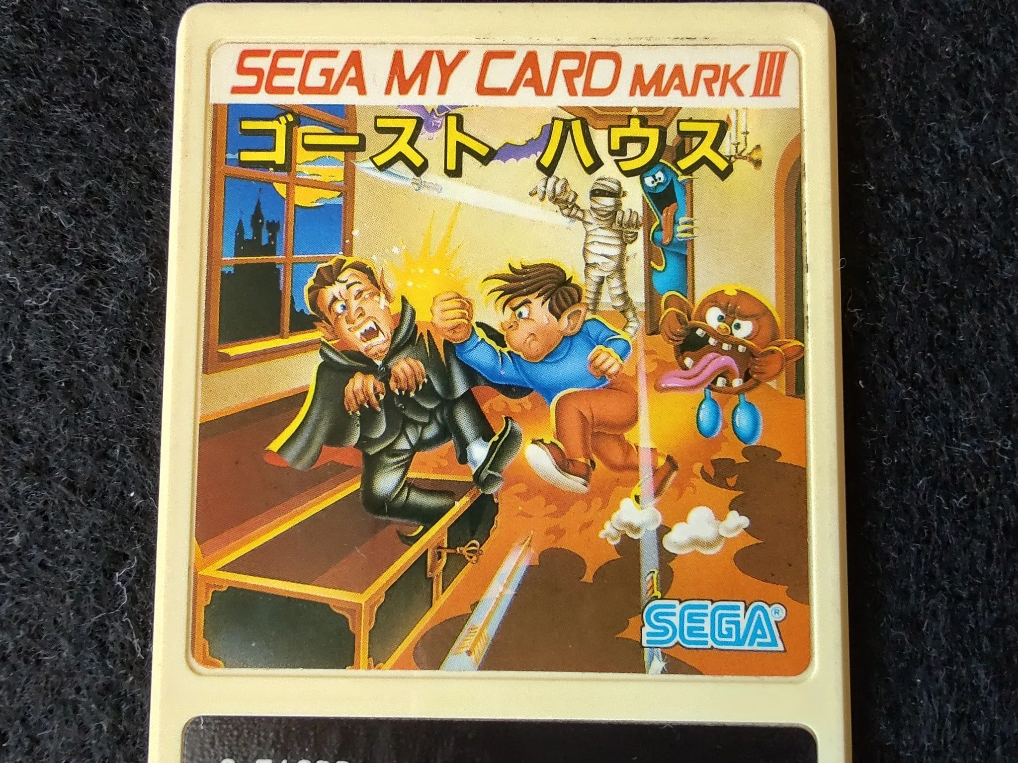 GHOST HOUSE Sega  Mark 3,SG/SC series Game My Card only, working-f0822-