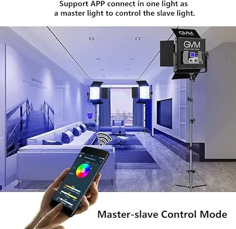 GVM 50RS RGB LED Light Panel Video Lighting Kit