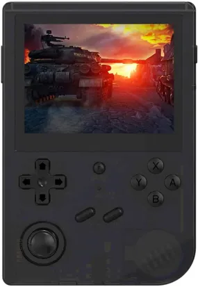 Handheld Game Console,RG351V Handheld Game Console Open Source System RK3326 Chip Retro Game Console with 10000 Classic Games 3.5-inch IPS Screen - 128 GB