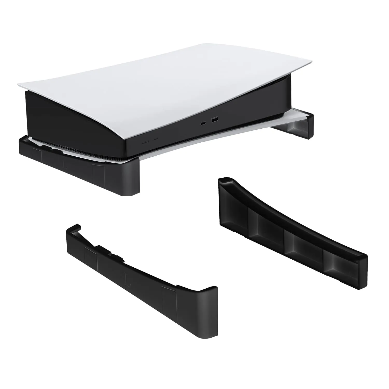 Horizontal Base Stand for PS5 DE/UHD Gaming Console - Black (JYS P5143)