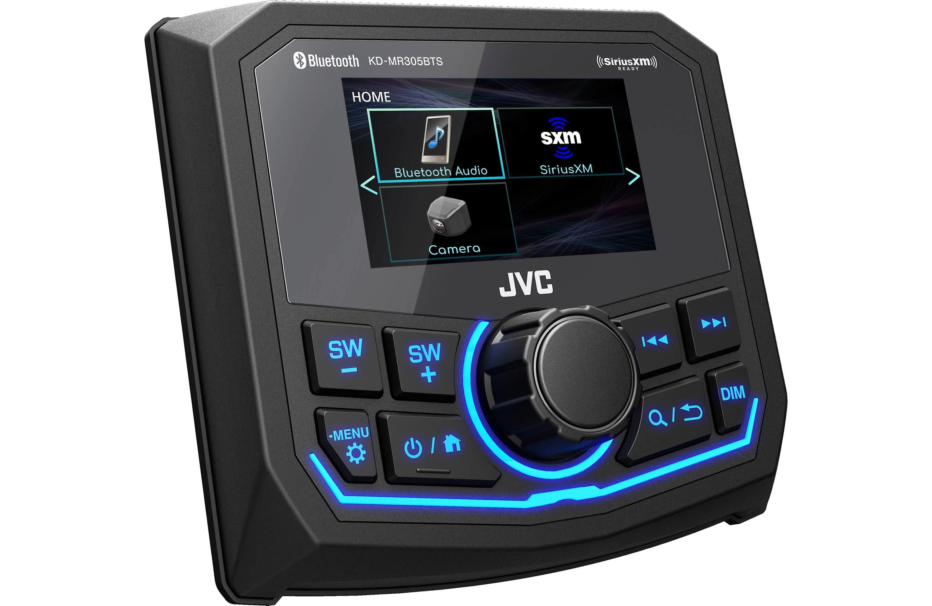 JVC KD-MR305BTS - Marine Digital Media Receiver 2.7" Various Color LCD Display/Bluetooth/CAM Input/Sirius XM/IPX67 (does not play CDs)