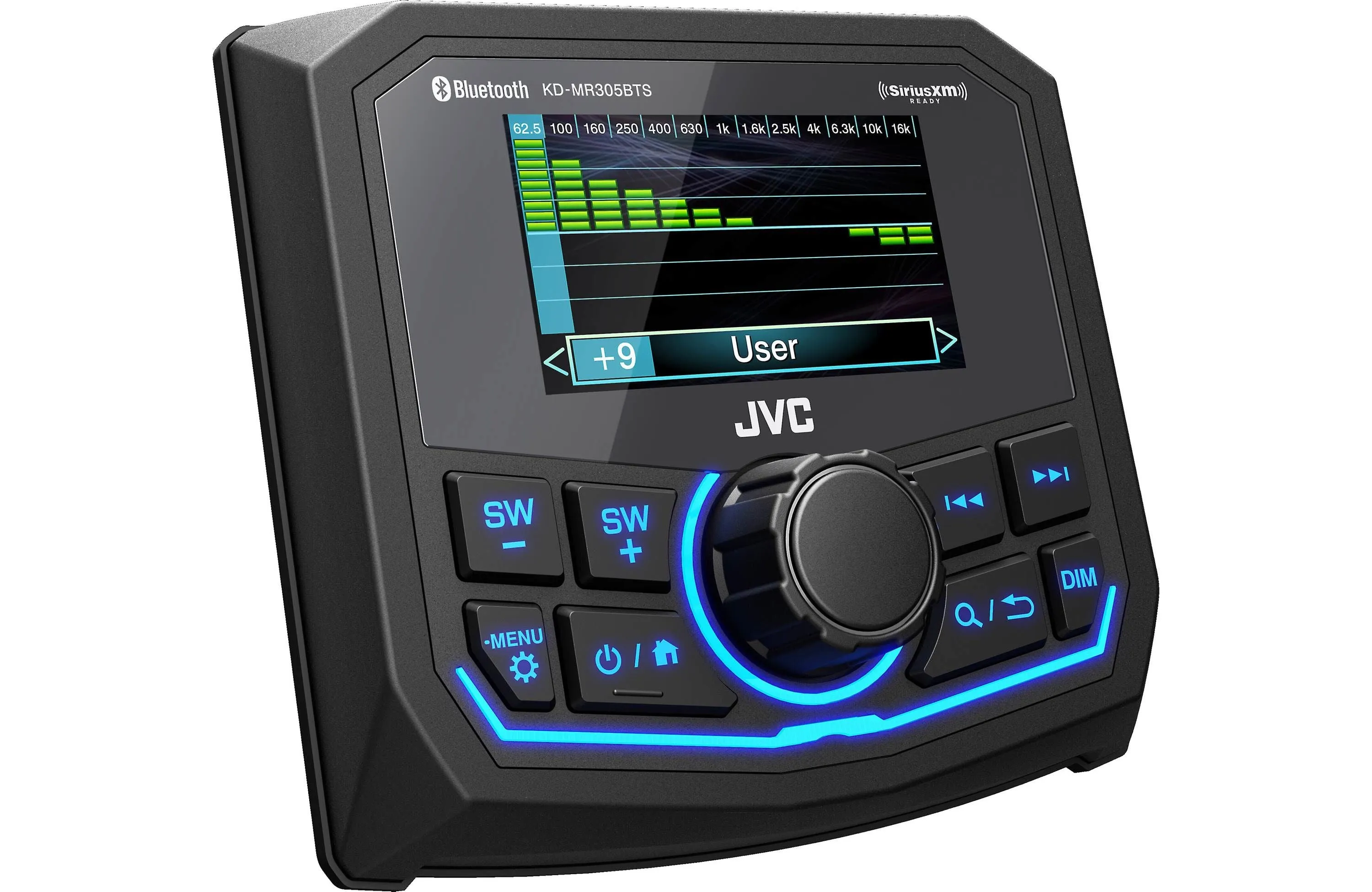 JVC KD-MR305BTS - Marine Digital Media Receiver 2.7" Various Color LCD Display/Bluetooth/CAM Input/Sirius XM/IPX67 (does not play CDs)