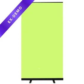 'LIVE STREAM MASTER LITE' PULL UP CHROMA KEY GREEN SCREEN BACKDROP FOR VIDEO (110CM X 204CM) (DEMO STOCK)