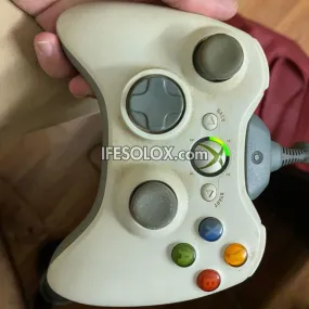 Microsoft XBOX 360 Wired Game Controller (White) - Foreign Used