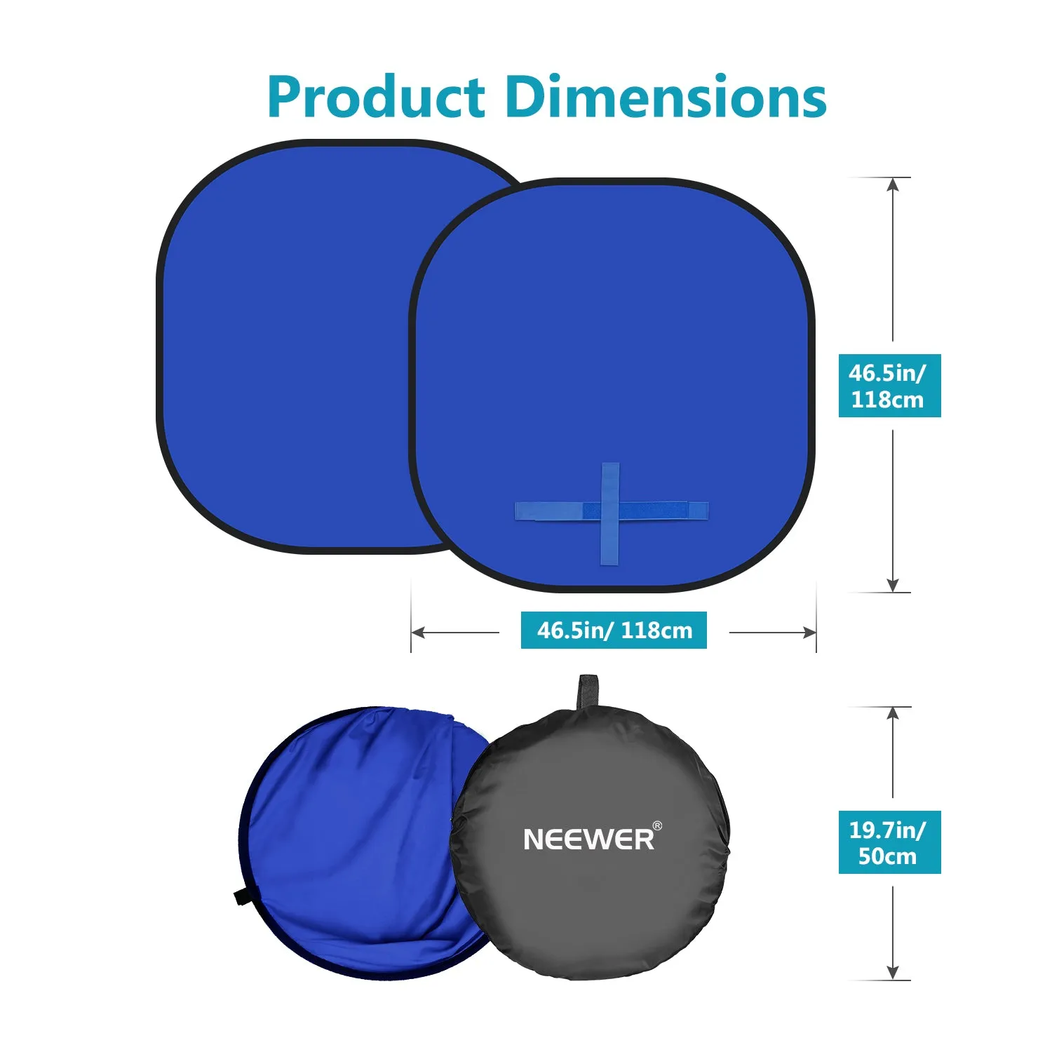 NEEWER Attachable Round Chromakey Backdrop