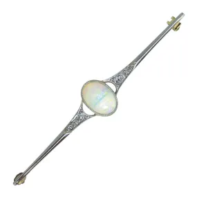 Opal & Diamond Stock Pin