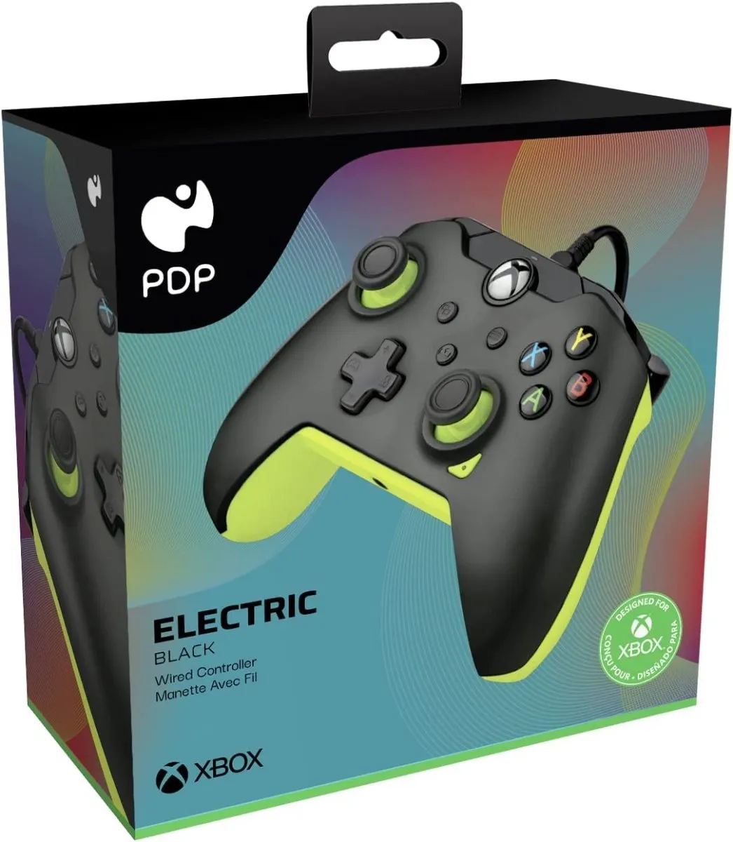 PDP Electric Black Wired Controller for Xbox