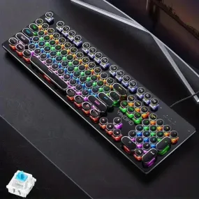 Premium Mechanical LED Backlit 104 Keys Keyboard