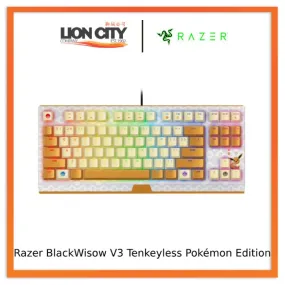 Razer BlackWisow V3 Tenkeyless Pokémon Edition Compact Mechanical keyboard