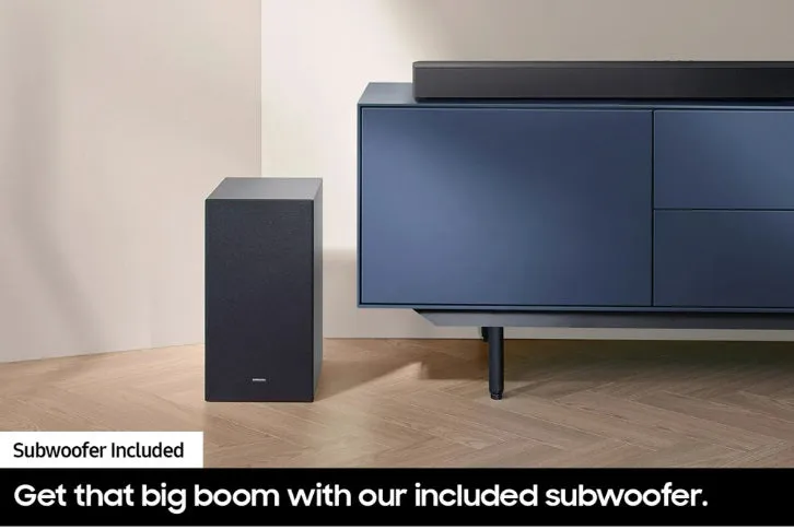 SAMSUNG B-Series 4.1.CH Soundbar & Rear Speakers with Subwoofer, Bluetooth, HW-C47M/ZA