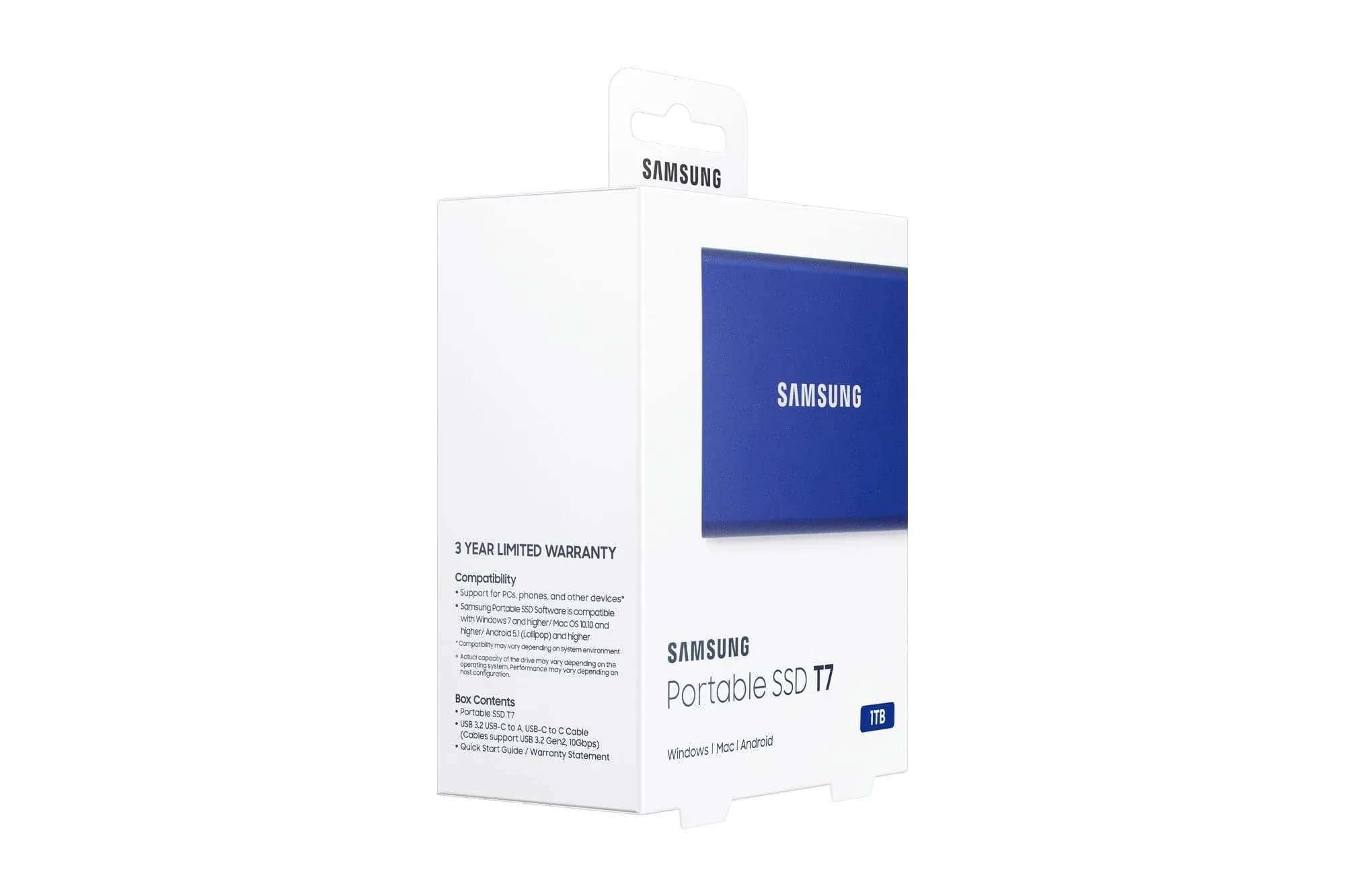 Samsung T7 1TB Portable SSD – USB 3.2 Gen 2 External Hard Drive