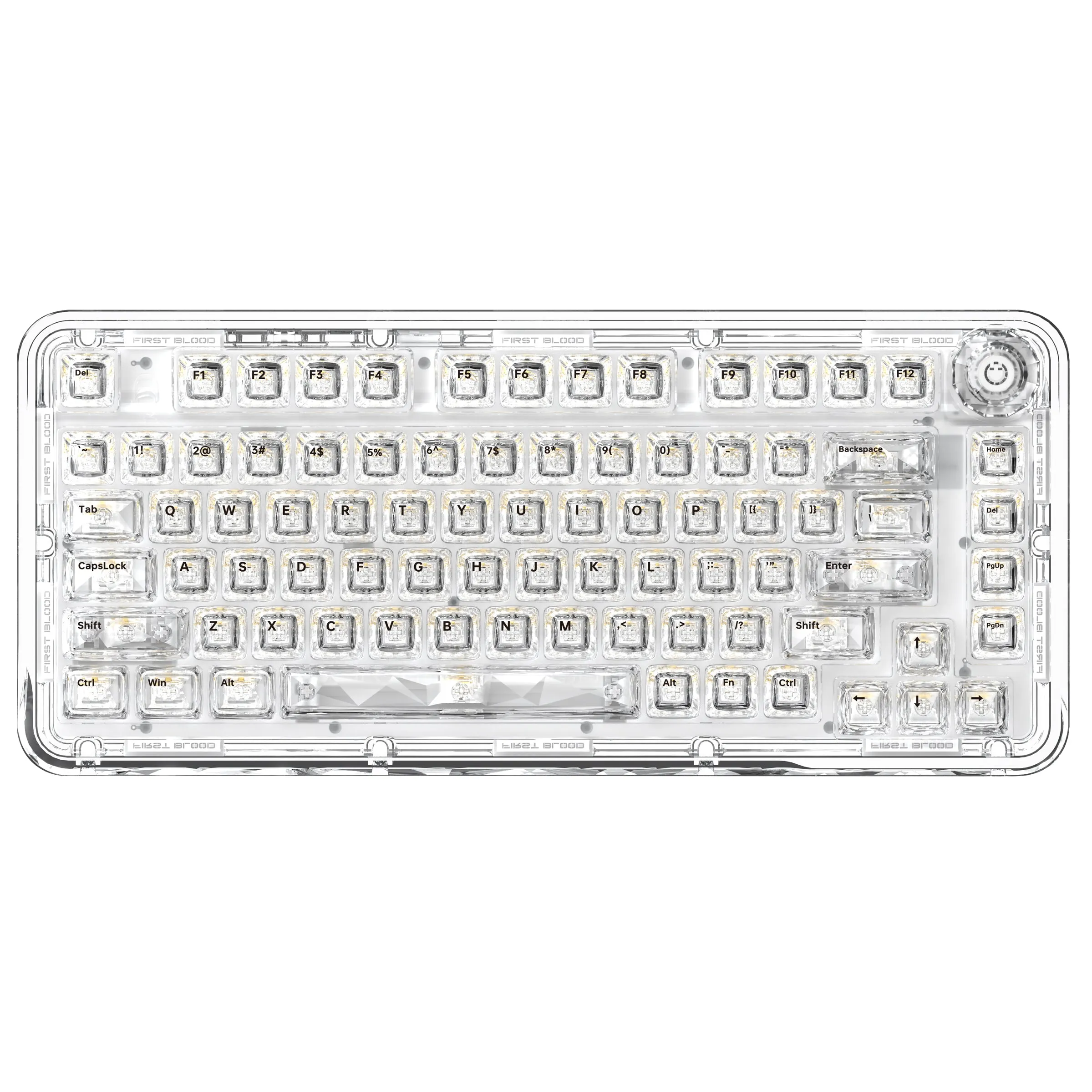 WhatGeek x FirstBlood B81 Crystal Transparent Wireless Mechanical Keyboard