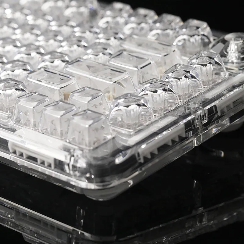 WhatGeek x FirstBlood B81 Crystal Transparent Wireless Mechanical Keyboard