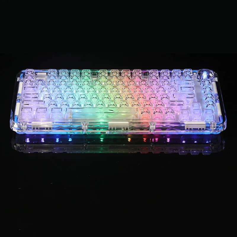 WhatGeek x FirstBlood B81 Crystal Transparent Wireless Mechanical Keyboard