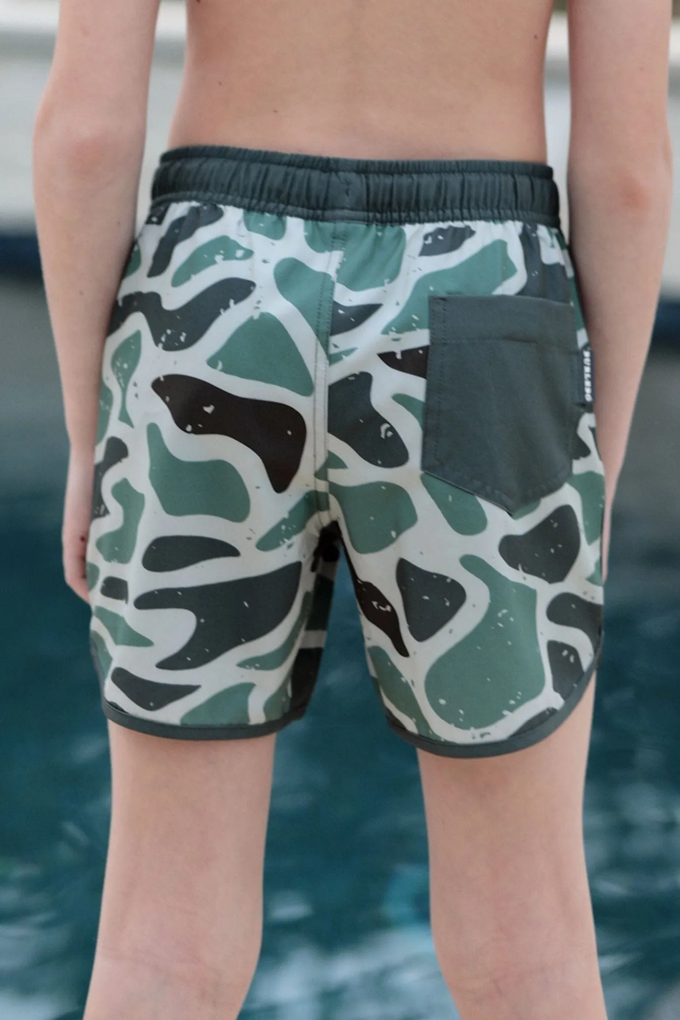 Youth Swim Trunk - Jumbo Retro Duck Camo